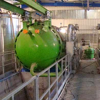 horizontal pressure leaf filter